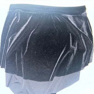 black velvet ballerina skirt